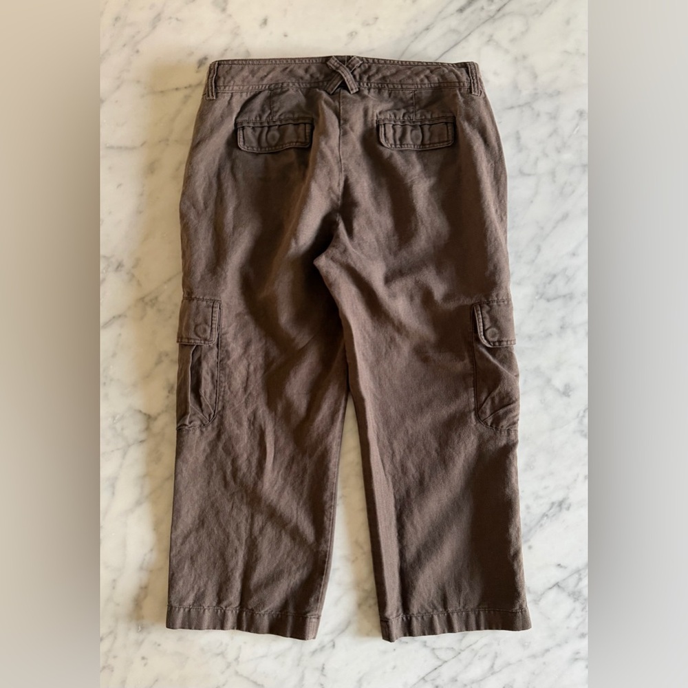 J. Crew Cotton / Linen Cargo Crop Pant - Women’s Size 10 “City Fit” - Picture 5 of 9